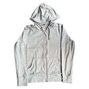 Halo Performance Hoodie Dreamknit Vuori Light Grey Zip Up Hoodie Size Est. M